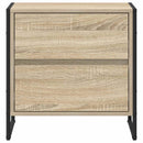 vidaXL Éjjeli asztal fiókkal 2 pcs Sonoma 50 x 39.5 x 50 cm Faanyag