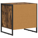 vidaXL Éjjeli asztal 2 pcs Füstös tölgy 50 x 39.5 x 50 cm Faanyag