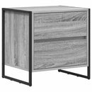 vidaXL Éjjeli asztal fiókkal Szürke Sonoma 50 x 39.5 x 50 cm Faanyag