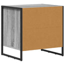 vidaXL Éjjeli asztal fiókkal Szürke Sonoma 50 x 39.5 x 50 cm Faanyag