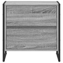 vidaXL Éjjeli asztal fiókkal Szürke Sonoma 50 x 39.5 x 50 cm Faanyag