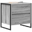 vidaXL Éjjeli asztal fiókkal Szürke Sonoma 50 x 39.5 x 50 cm Faanyag
