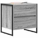 vidaXL Éjjeli asztal fiókkal Szürke Sonoma 50 x 39.5 x 50 cm Faanyag