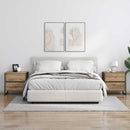 vidaXL Éjjeli asztal fiókkal Művészi tölgy 50 x 39.5 x 50 cm Faanyag