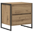 vidaXL Éjjeli asztal fiókkal Művészi tölgy 50 x 39.5 x 50 cm Faanyag