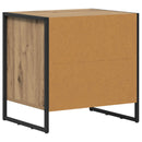 vidaXL Éjjeli asztal fiókkal Művészi tölgy 50 x 39.5 x 50 cm Faanyag