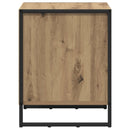 vidaXL Éjjeli asztal fiókkal Művészi tölgy 50 x 39.5 x 50 cm Faanyag
