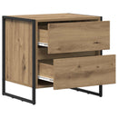 vidaXL Éjjeli asztal 2 pcs Művészi tölgy 50 x 39.5 x 50 cm Faanyag