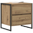 vidaXL Éjjeli asztal 2 pcs Művészi tölgy 50 x 39.5 x 50 cm Faanyag