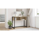 vidaXL Végasztal tárolóval Sonoma 100 x 36 x 75 cm Faanyag