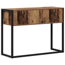 vidaXL Végasztal tárolóval Öreg fa 100 x 36 x 75 cm Faanyag