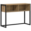 vidaXL Végasztal tárolóval Művészi tölgy 100 x 36 x 75 cm Faanyag