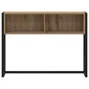 vidaXL Végasztal tárolóval Művészi tölgy 100 x 36 x 75 cm Faanyag