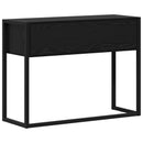 vidaXL Végasztal fiókkal Fekete tölgy 100 x 36 x 75 cm Faanyag