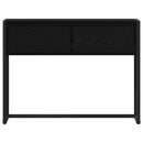 vidaXL Végasztal fiókkal Fekete tölgy 100 x 36 x 75 cm Faanyag