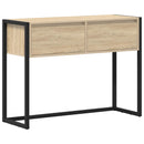 vidaXL Végasztal fiókkal tárolóval Sonoma 100 x 36 x 75 cm Faanyag