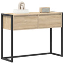 vidaXL Végasztal fiókkal tárolóval Sonoma 100 x 36 x 75 cm Faanyag