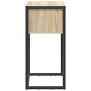 vidaXL Végasztal fiókkal tárolóval Sonoma 100 x 36 x 75 cm Faanyag
