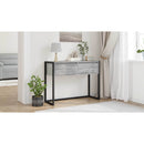 vidaXL Végasztal fiókkal Szürke Sonoma 100 x 36 x 75 cm Faanyag