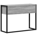 vidaXL Végasztal fiókkal Szürke Sonoma 100 x 36 x 75 cm Faanyag