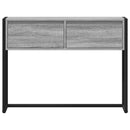 vidaXL Végasztal fiókkal Szürke Sonoma 100 x 36 x 75 cm Faanyag