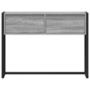 vidaXL Végasztal fiókkal Szürke Sonoma 100 x 36 x 75 cm Faanyag