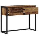 vidaXL Végasztal fiókkal tárolóval Öreg fa 100 x 36 x 75 cm Faanyag