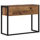 vidaXL Végasztal fiókkal tárolóval Öreg fa 100 x 36 x 75 cm Faanyag