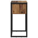 vidaXL Végasztal fiókkal tárolóval Öreg fa 100 x 36 x 75 cm Faanyag