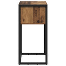 vidaXL Végasztal fiókkal tárolóval Öreg fa 100 x 36 x 75 cm Faanyag