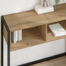 vidaXL Végasztal fiókkal Művészi tölgy 100 x 36 x 75 cm Faanyag