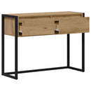 vidaXL Végasztal fiókkal Művészi tölgy 100 x 36 x 75 cm Faanyag