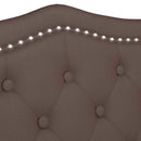 vidaXL Chesterfield Pad párnával Barna 120,5 x 65 x 75 cm Műbőr
