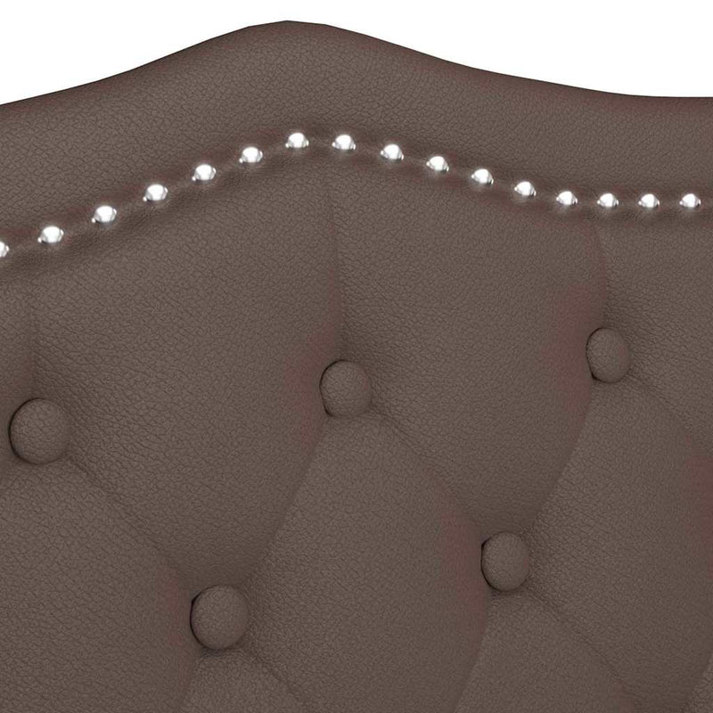 vidaXL Chesterfield Pad párnával Barna 120,5 x 65 x 75 cm Műbőr
