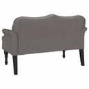 vidaXL Chesterfield Pad párnával Szürke 120,5 x 65 x 75 cm Műbőr