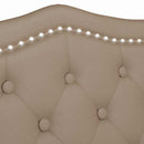 vidaXL Chesterfield Pad párnával Cappuccino 120,5 x 65 x 75 cm Műbőr