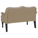vidaXL Chesterfield Pad párnával Cappuccino 120,5 x 65 x 75 cm Műbőr