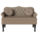 vidaXL Chesterfield Pad párnával Cappuccino 120,5 x 65 x 75 cm Műbőr