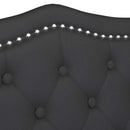 vidaXL Chesterfield Pad párnával Fekete 120,5 x 65 x 75 cm Műbőr