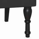 vidaXL Chesterfield Pad párnával Fekete 120,5 x 65 x 75 cm Műbőr