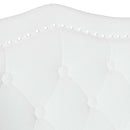 vidaXL Chesterfield Pad párnával Fehér 120,5 x 65 x 75 cm Műbőr