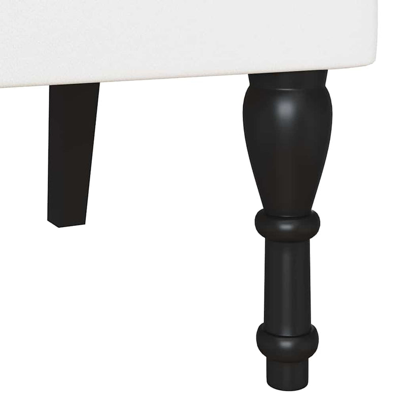 vidaXL Chesterfield Pad párnával Fehér 120,5 x 65 x 75 cm Műbőr