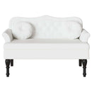 vidaXL Chesterfield Pad párnával Fehér 120,5 x 65 x 75 cm Műbőr