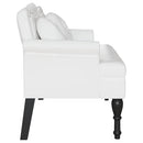 vidaXL Chesterfield Pad párnával Fehér 120,5 x 65 x 75 cm Műbőr
