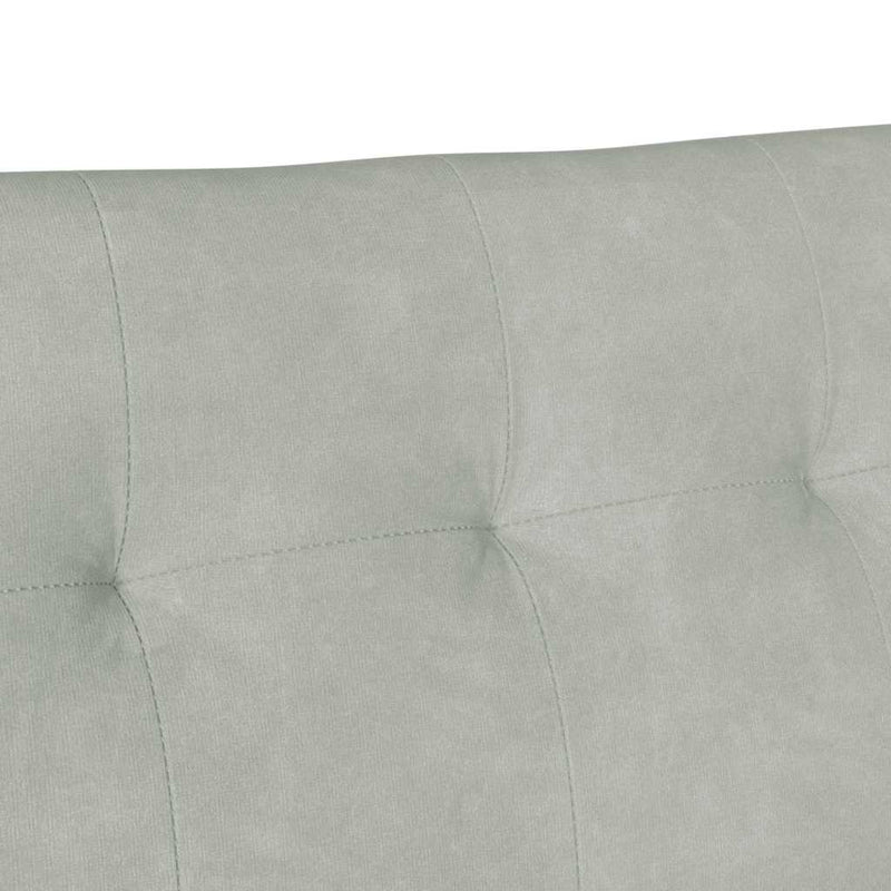 vidaXL Chesterfield Pad Világosszürke 112 x 65,5 x 75 cm Bársony