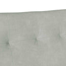 vidaXL Chesterfield Pad Világosszürke 112 x 65,5 x 75 cm Bársony