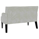 vidaXL Chesterfield Pad Világosszürke 112 x 65,5 x 75 cm Bársony