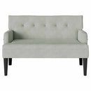 vidaXL Chesterfield Pad Világosszürke 112 x 65,5 x 75 cm Bársony
