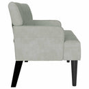 vidaXL Chesterfield Pad Világosszürke 112 x 65,5 x 75 cm Bársony
