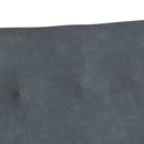 vidaXL Chesterfield Pad Sötétszürke 112 x 65,5 x 75 cm Bársony